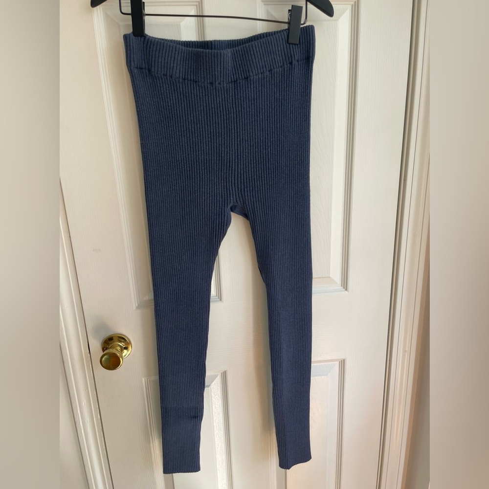 Lunya Cotton-Silk Ribbed Legging